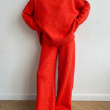BEATRIX™ – Turtleneck Sweater & Wide Leg Pants Two-Piece Set