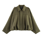 MORTIZIA™ – Sophisticated Cropped Contemporary Aviator Jacket