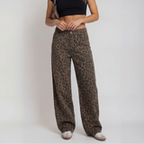 PENELOPE™ – Casual Leopard Print Wide Leg Trousers