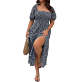 SANDRA™ – Trendy Plus Size Floral Print Dress