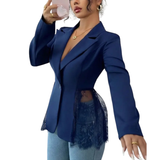 ALEXA™ – Elegant Lace Tailored Modern Blazer