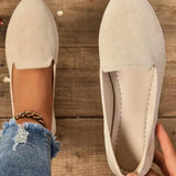 SHERNA™ - Women’s Solid Color Flats Soft Sole Pointed Toe Slip-On Shoes