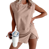 EMMA™ – Effortless 2-Piece Tank Top and Lined Athletic Skirt Set