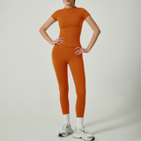 UBE™ - Casual Plain Top and Leggings Loungewear Set