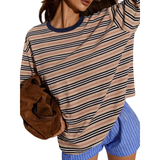 LAIZA™ – Modern Long Sleeve Striped Shirt