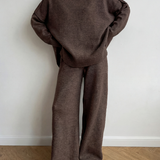 BEATRIX™ – Turtleneck Sweater & Wide Leg Pants Two-Piece Set