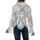 SARAH™ – Modern Hollow Detail Blouse