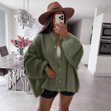 VANDANA™ - Classic Button-Down Long Sleeve Cardigan