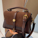 AVANLIE™ - Trendy Contrast Stitching Small Square Shoulder Bag