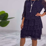 ELINA™ - Dotted Elegance Dress