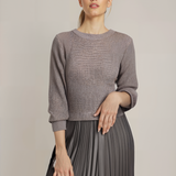 SOPHIA™ - Knit Jumper & Pleated Satin Skirt