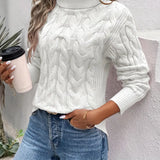 MAIKA™ - Cable Knit Turtleneck Sweater