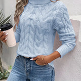 MAIKA™ - Cable Knit Turtleneck Sweater
