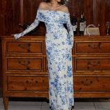 DARCIE™ - Off Shoulder Ruched Sequin Bodycon Evening Gown