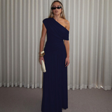 SHINA™ - Elegant One Shoulder Evening Maxi Dress