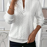EMMA™ |  Elegant Quarter-Zip Sweater