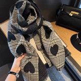 ZOLANI™ - Comfy Warm Plaid Double Side Tassel Scarf