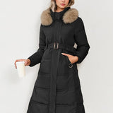 LEYLA™ - Stylish Plush Coat with Waist Tie for Cozy Fall & Winter