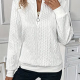 EMMA™ |  Elegant Quarter-Zip Sweater