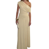 CELINA™ – Sexy Asymmetric Pleated Midi Dress