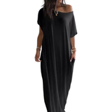 COZETTE™ – Soft Batwing Sleeve Lounge Dress