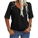KATIE™ – Relaxed V-Neck Essential Tee