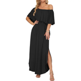 FLORENTINE™ – Floral Off-Shoulder Ruffle Maxi Dress