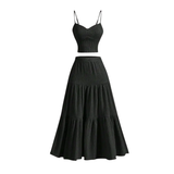 BREELYN™ – Sleek Crop Cami & A-Line Skirt Set