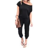 NELLY™ – Off-Shoulder Pocket Casual Jumpsuit