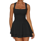 RIELLE™ – Snatched Square Neck Mini Dress