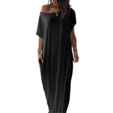 JOSIE™ – Soft Batwing Sleeve Loungewear Dress