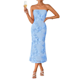 ONDINE™ – 3D Floral Strapless Bodycon Dress