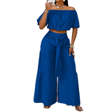 TALLINN™ – Breezy Bow Shoulderless Wide Leg Set