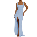 NADIRA™ – Sexy Backless High Split Slip Dress