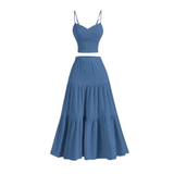 BREELYN™ – Sleek Crop Cami & A-Line Skirt Set