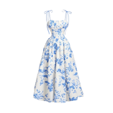 ROSALIE™ – French Floral Tie-Shoulder Cami Dress