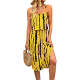 VIVICA™ – Vibrant Printed Spaghetti Strap Dress