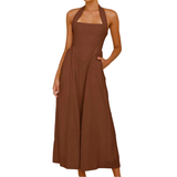 KATE™ – Elegant Sleeveless High-Waist Dress