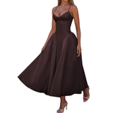 GENEVRE™ – Sleeveless Waist-Cinched Maxi Dress