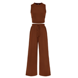 REINA™ – Ribbed Knit Sleeveless Lounge Set
