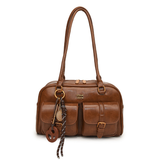 VESPER™ – Vintage Structured PU Leather Satchel