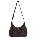 HARLOW™ – Plaid Drawstring Cloud Hobo Bag