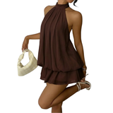 ZIVANA™ – Sexy Backless Halter Mini Dress