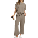 TATUM™ – Relaxed Wide Leg Lounge Two Piece Set