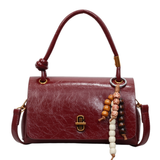 CAMILLE™ – Glossy Oil-Wax Satchel Bag