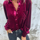 DAHLIA™ - Soft Velvet Shirt