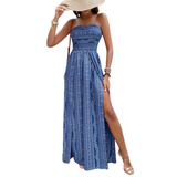 CRESSWELL™ – Boho Floral Strapless Jumpsuit