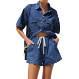 DOTTIE™ – Relaxed Vintage Denim Two-Piece Set