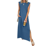 BREEANA™ – Relaxed Sleeveless Split Maxi Dress