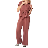 NELLE™ – Relaxed Collared Wide Leg Co-ord